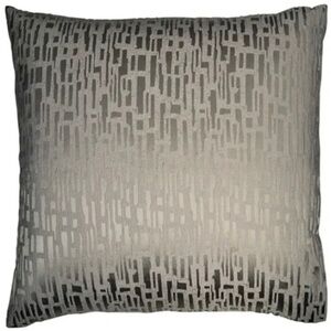 $190 NIP Donna Karan SILVER Fuse European EURO Pillow Sham Designer Gray